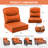 Outdoor Patio Crescent Shape Thick Seat & Back Furniture Cushion Set With Removable Cover-1700542435-1705623975-1706529235