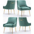 Chaise d'appoint en velours Baudel