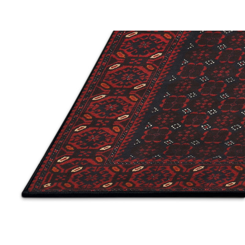 Tapis rouge à motif sud-ouest, Rectangle 5 pi x 7 pi