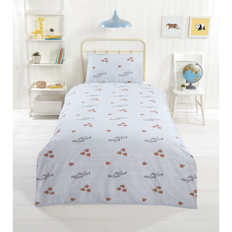 Romy Wildlife Duvet Cover Set with Pillowcases, Single Duvet Cover + 1 Standard Pillowcase