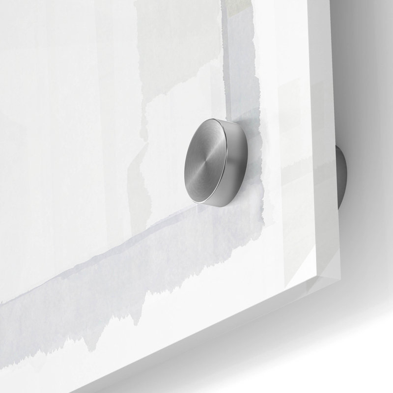 «Epic Art», art mural en verre blanc sur blanc 5 par Cartissi, 24 po x 36 po, H 36 po x l 24 po