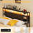 Bed Frame With Charging Station And RGB LED Lights, Headboard With Storage No Box Spring Needed-1412902015-1412902012
