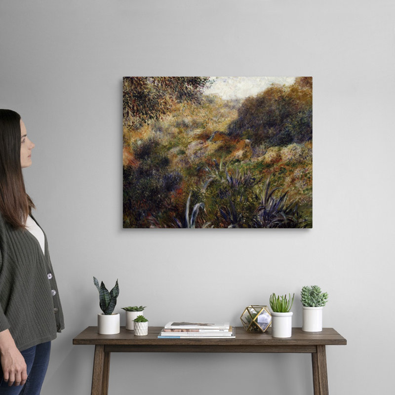 Paysage algérien, 1881 par Pierre Auguste (1841-1919) Renoir - Reproduction d'art sur toile, H 24 po x l 30 po x P 1,25 po