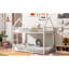 Lit superposé simple en métal au-dessus de la maison, blanc-1713012311