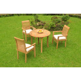 Octavio Outdoor - Piece Teak Dining Set