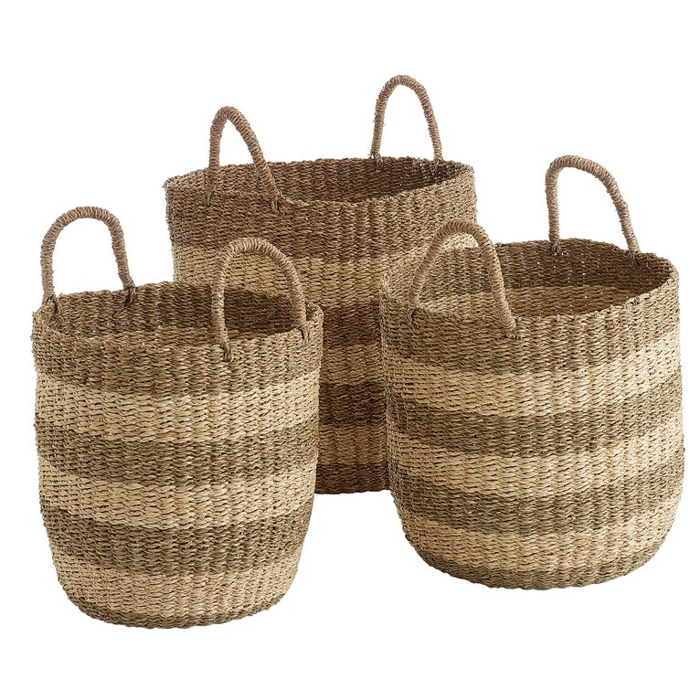 3 Piece Seagrass Basket Set Birch Lane