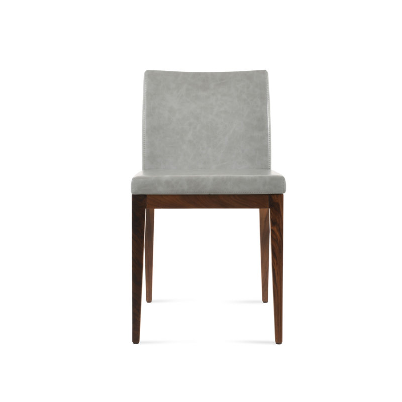 Chaise en bois Aria, Noyer américain, Gris clair