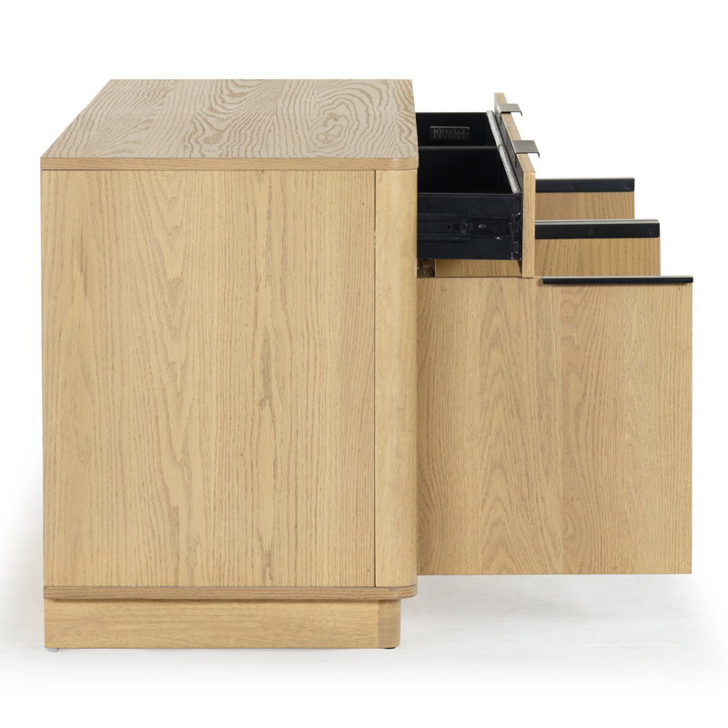 Gabrietta Media Console TV Stand, Natural