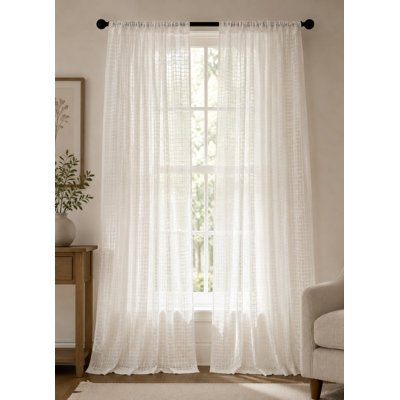 Ressie Sheer Curtain Single Panel
