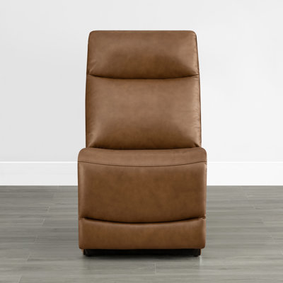 Genuine Leather Armless Chair
