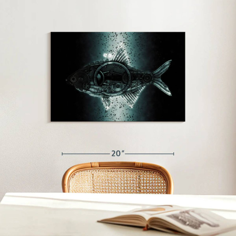 Kelan Steampunk Bream, 16" H x 24" W