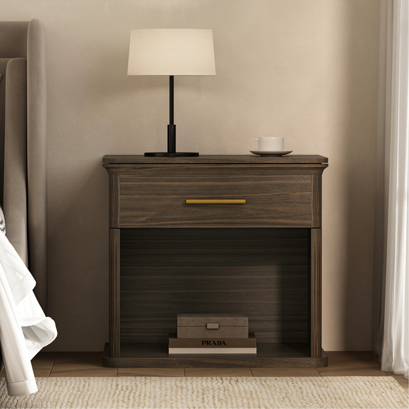 Table de chevet en noyer