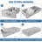 Underbed Storage Containers Bin With Lids, Large Under Bed Storage Organizer Box With Handle, Foldable Under The Storage Bags For Organizing Clothes, Shoes, Blankets, Pillows