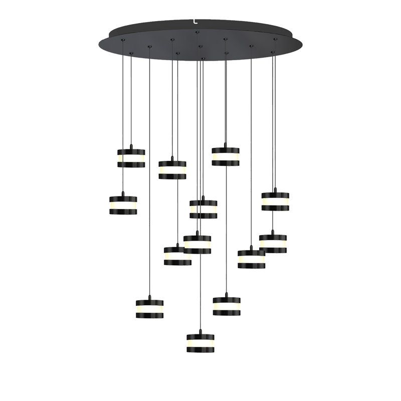 Karter 13 - Light Cluster Pendant, Black
