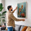 Golden Seahorses Coastal - Wrapped Canvas-828564006-828564012