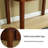 Nut-Brown Rectangular Solid Wood with 3 drawers desk