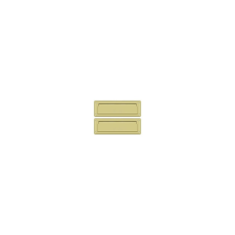 9" in x 3" Brass Mail Slot, Polished Brass