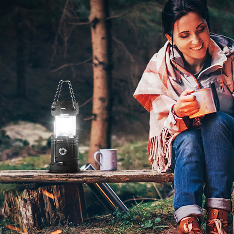 Lanternes de camping DEL rechargeables avec 4 batteries