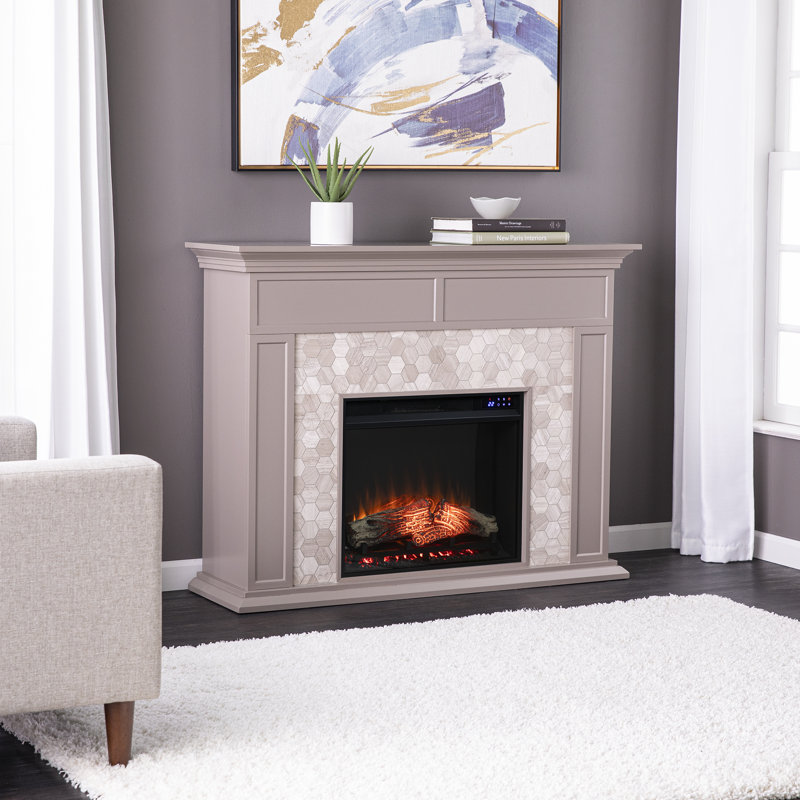 Red Barrel Studio® 45.5 " W Electric Fireplace with BTU 5100