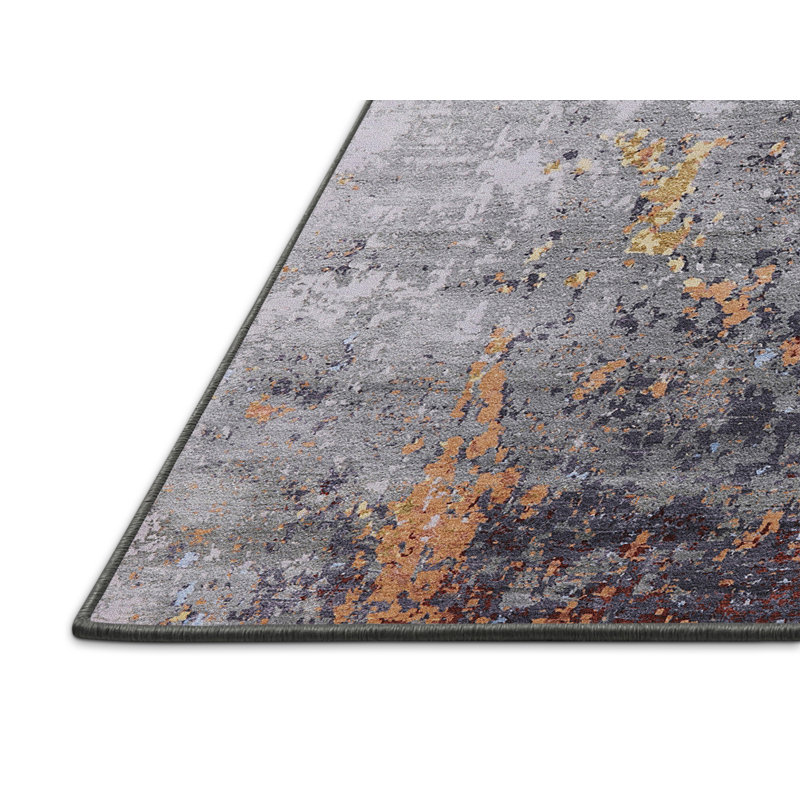 Tapis abstrait gris, Rectangle 7 pi x 9 pi