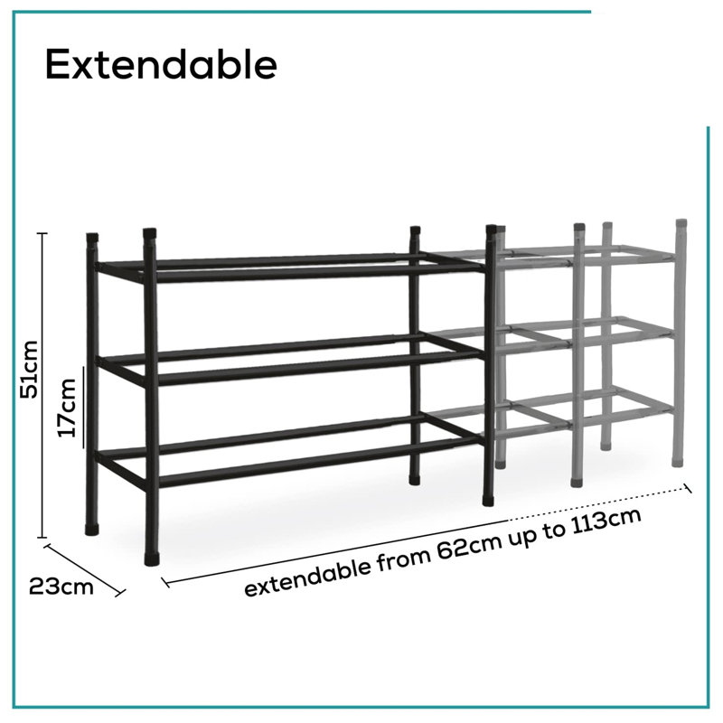 18 Pair Shoe Rack