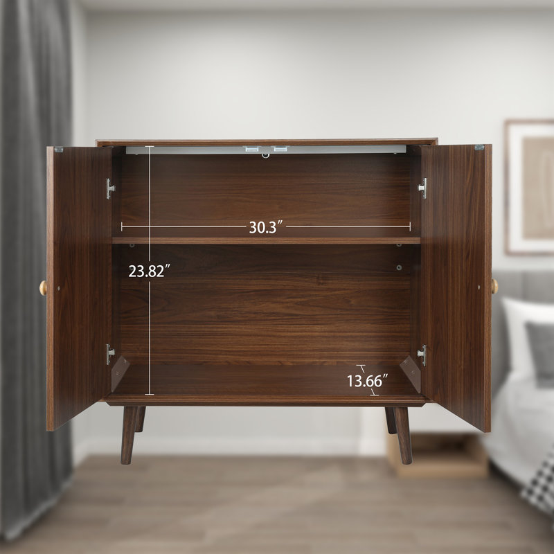 Armoire décorative en plastique à 2 portes