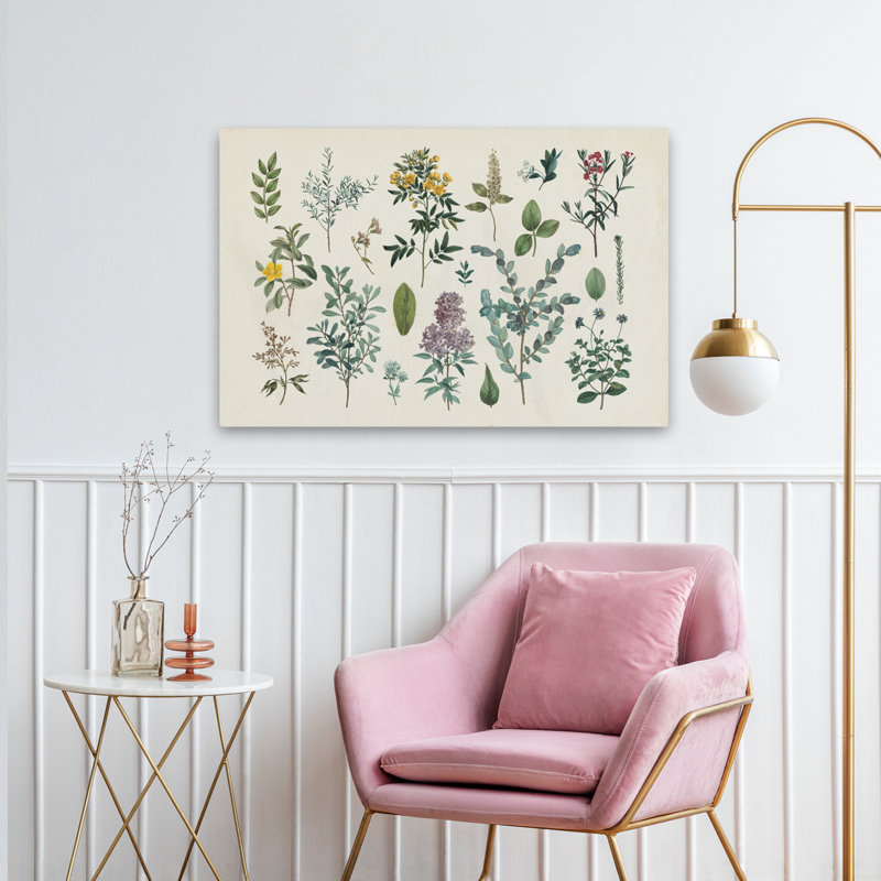Fleurs botaniques - Jardin victorien IV, H 24 po x l 36 po