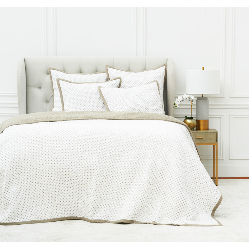 White/Yellow 100% Cotton Quilt, King Quilt