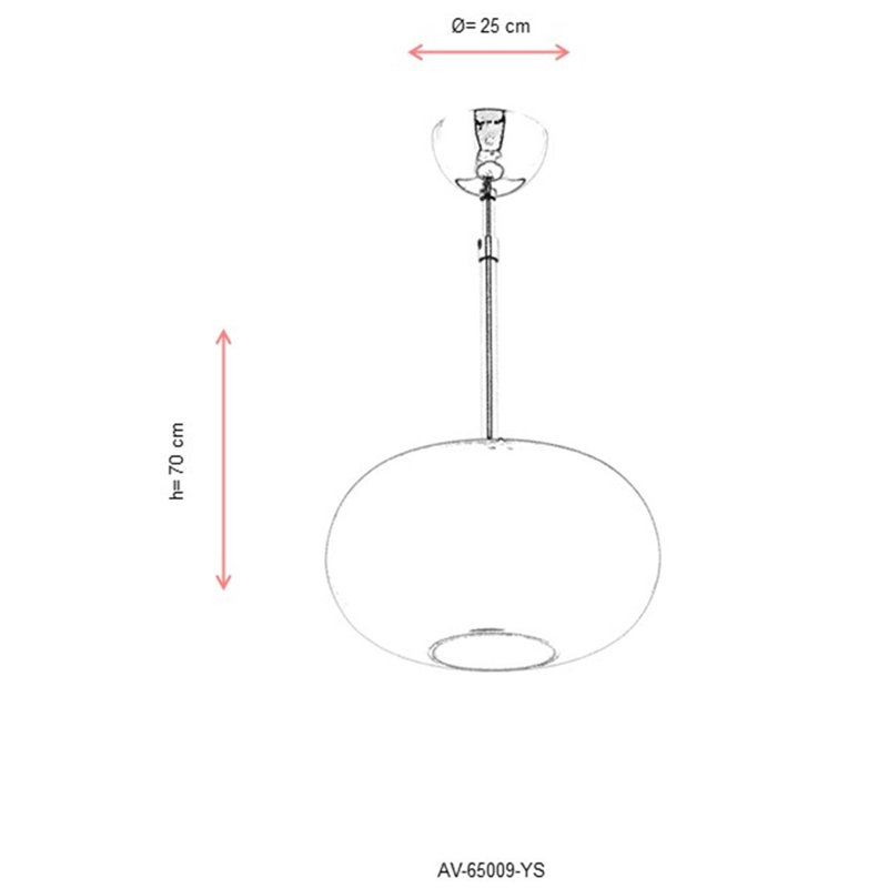 1 - Light Black Sphere Pendant