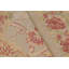 Vintage Oversized Aubusson Rug In Golden-Beige With Pink Florals - Rug & Kilim