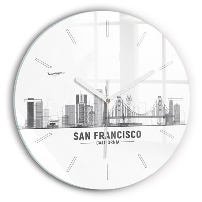 Glass Wall Clock
