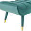 Banc d'appoint argenté en velours touffeté Byron-1660930539