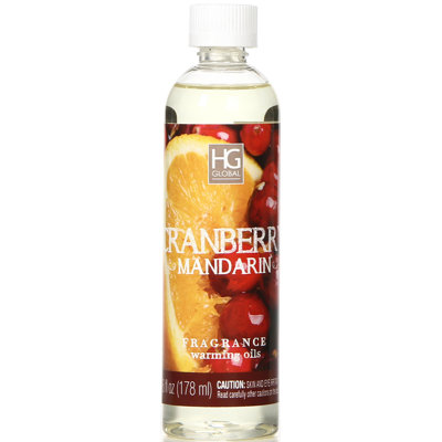 Huiles de réchaud parfumées mandarine canneberge