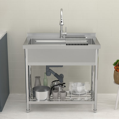 Évier de cuisine 36 po x 21 po FreeStand Workstation