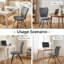 Upholstered Upholstered Back Side Chair in Grey