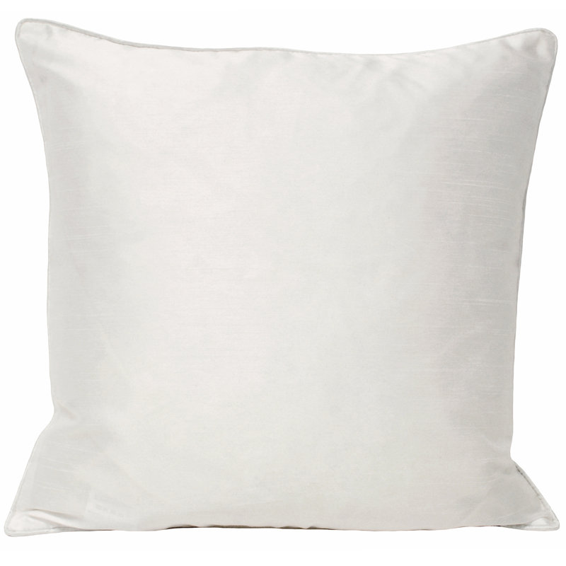 Verdigris Cushion with Filling, White