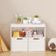 Organisateur de livres, armoire de rangement pour jouets, blanc, buffet