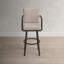 Cemalettin 45'' Aluminum Outdoor Bar Stool with Cushion-35688836-35688835-62683121