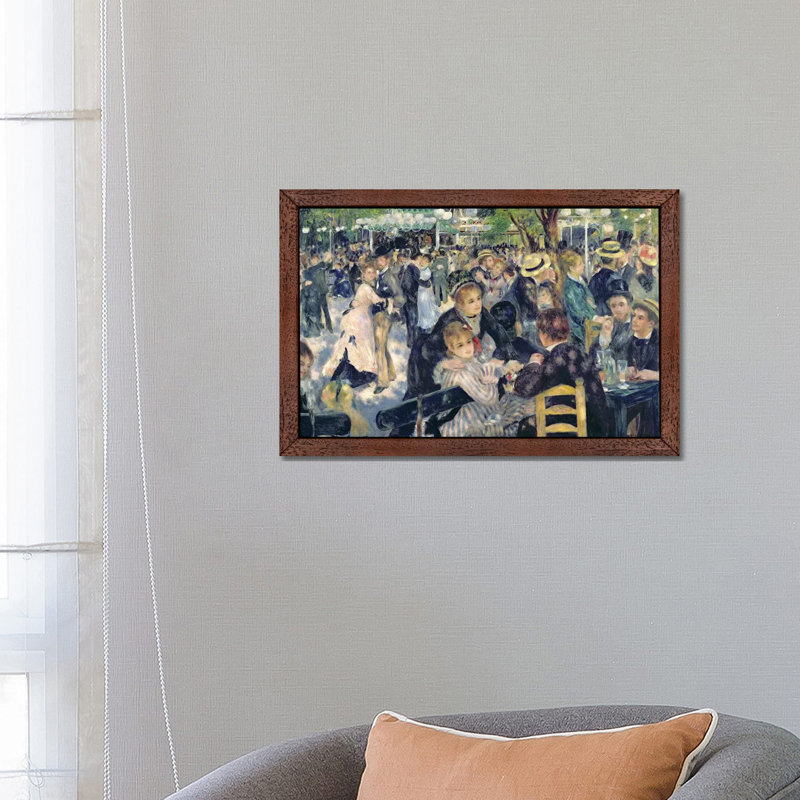 Ball At The Moulin De La Galette, 1876 by Pierre-Auguste Renoir - 1 Piece Painting on Canvas, 101.6 cm H x 66.04 cm W