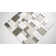Magica Random Sized Glass/Stone Mosaic Tile in Gray/Brown