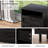 Carmelyn Black nightstand with 2 drawer