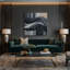 Art mural horizontal sur toile à rayures horizontales-1986405693