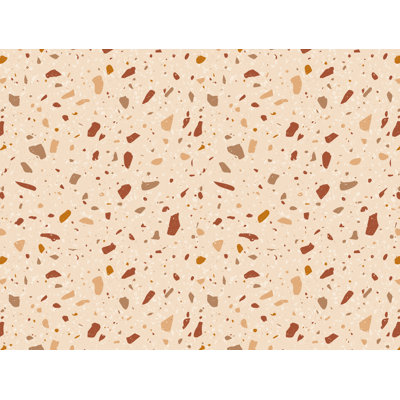 Ruslana Vinyl Machine Printed Area Rug