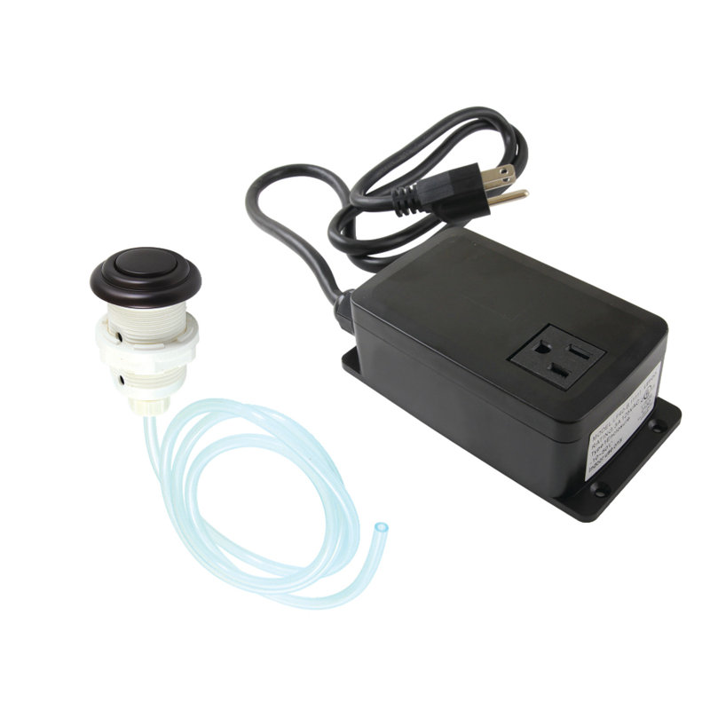 Kingston Brass Gourmetier Single Outlet Garbage Disposal Air Switch Kit