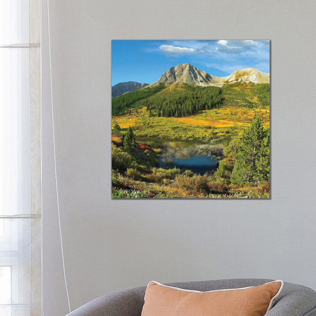 Pond And Green Mountain, Green Mountain National Forest, Colorado von Tim Fitzharris - Gallery-Wrapped Canvas Giclée on ...