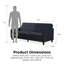 Small Double 207cm Velvet Futon Sofa-73566528