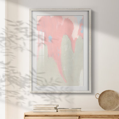 Blushing Abstract IV -Framed Print