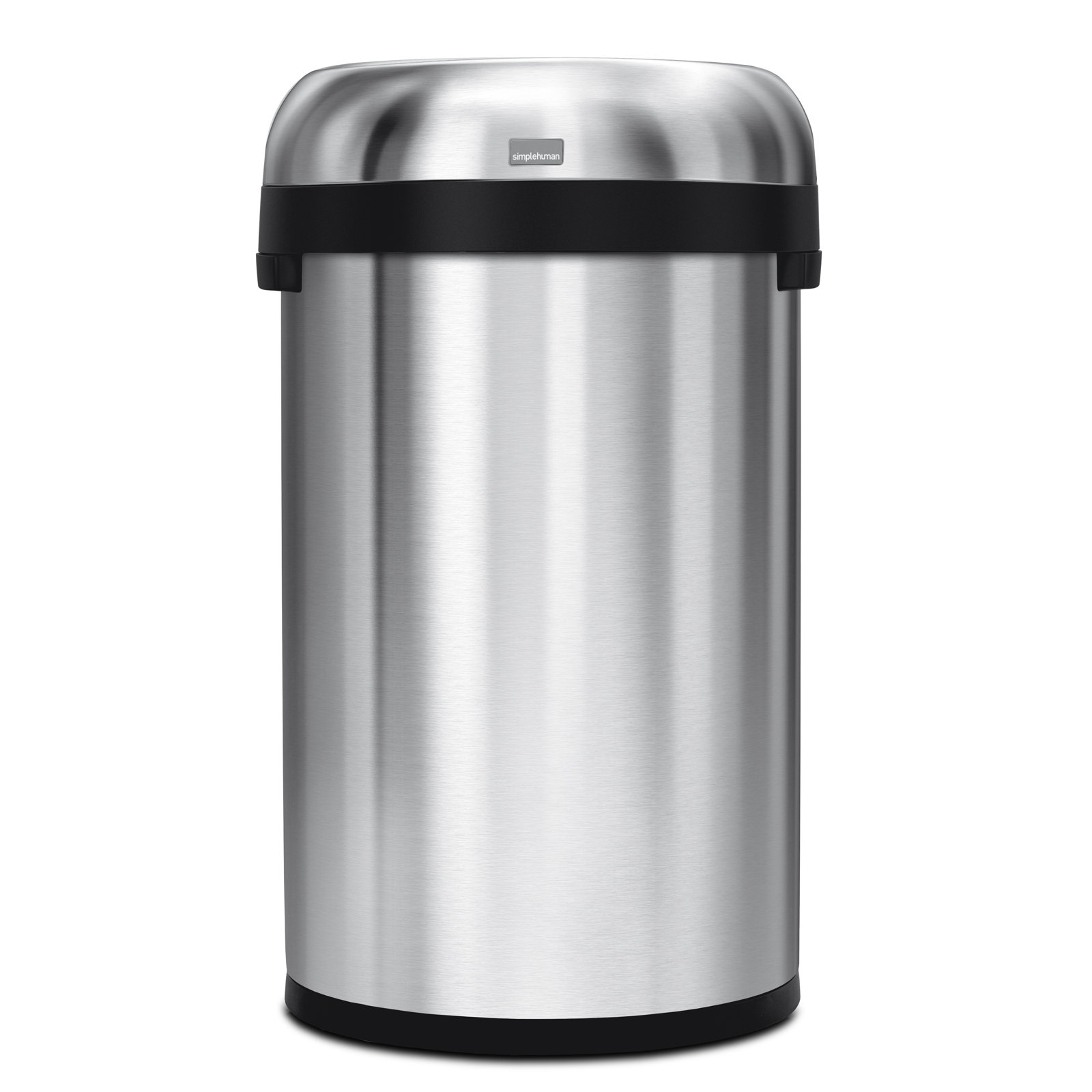 simplehuman 15.9gal Commercial Open Can, Brushed