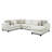 Hifsah 141" Wide Revolution Performance Fabrics® Right Hand Facing Modular Sectional