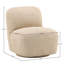 Darrel Upholstered Swivel Accent Chair, Sand